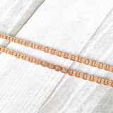 3 MM Mariner Link Chain | Gold Plated