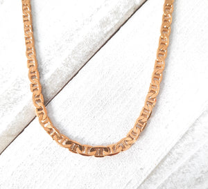 3 MM Mariner Link Chain | Gold Plated