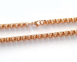 5 MM Round Box Chain | Gold Plated