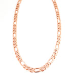 8 MM Figaro Link Chain | Rose Gold