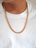 5 MM Round Box Chain | Gold Plated