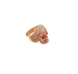 Mens Skull Ring | Gold