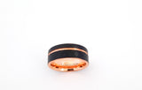 8MM Multi-Faceted Tungsten Ring