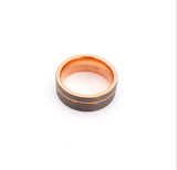 8MM Multi-Faceted Tungsten Ring