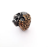 Two-Tone Skull Ring | Stainless Steel