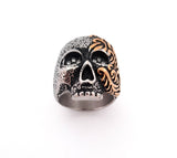 Two-Tone Skull Ring | Stainless Steel