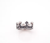 Unisex Stainless Steel Crown Ring