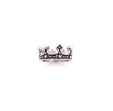 Unisex Stainless Steel Crown Ring