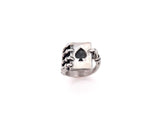 Ace of Spades Poker Card Ring