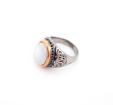 Mens Moonstone Ring | Stainless Steel