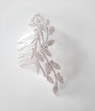 Leafy Pave Crystal Hair Comb