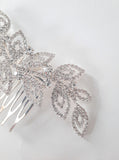 Leafy Pave Crystal Hair Comb