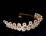 Pear-Shape Rhinestone Burst Tiara