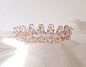 Pear-Shape Rhinestone Burst Tiara