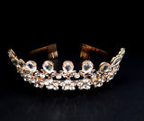 Pear-Shape Rhinestone Burst Tiara