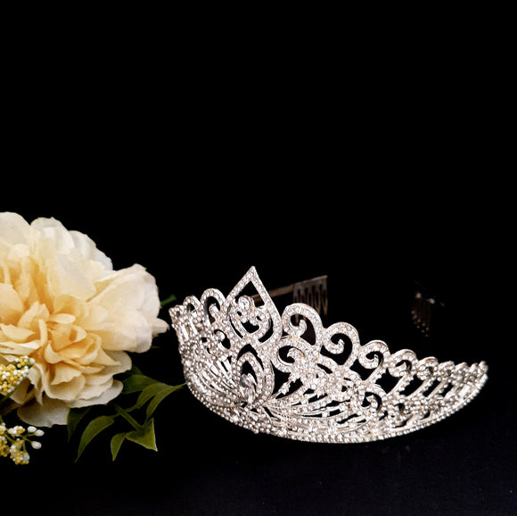 Rhinestone Swirl Tiara