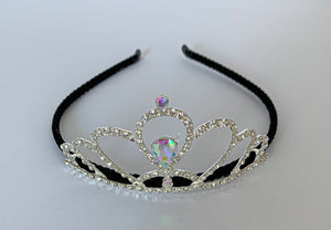 Girls Tiara with Velvet Headband