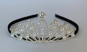 Girls Tiara with Velvet Headband