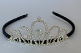 Girls Tiara with Velvet Headband