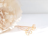 Gold Flower Burst Hair Pin Set