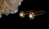 Gold Flower Burst Hair Pin Set