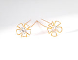 Gold Flower Burst Hair Pin Set