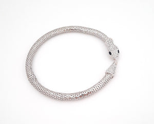 Snake Choker with Rhinestone Head