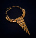 Gold Beaded Egyptian Style Choker