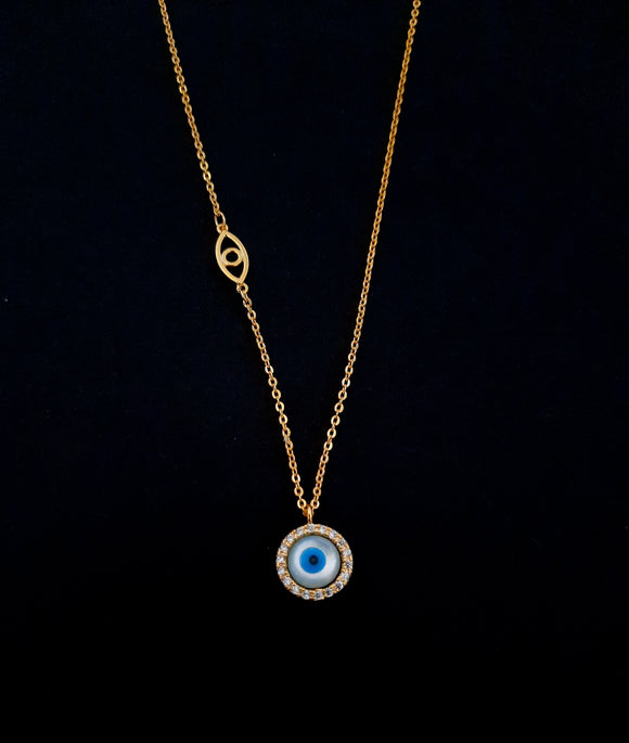 Evil Eye Necklace | Gold