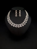 Rhinestone Statement Necklace with Matching Earrings