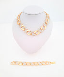 Woman's Gold Link Necklace