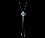 Adjustable Sliding Evil Eye Necklace