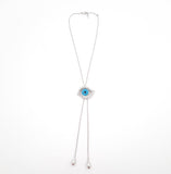 Adjustable Sliding Evil Eye Necklace