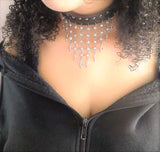 Choker with Hanging Crosses