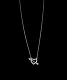 Womens Silver Heart Necklace