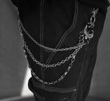 Multi-Layer Metal Pant Chain with Eagle