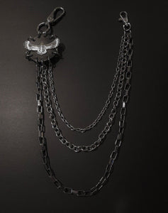 Multi-Layer Metal Pant Chain with Eagle