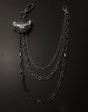 Multi-Layer Metal Pant Chain with Eagle