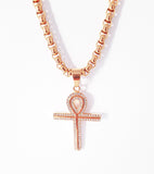 Iced Ankh Pendant