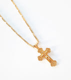 Cross Pendant with Jesus Christ | Gold Plated