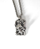 Skull and Rose Pendant | Stainless Steel