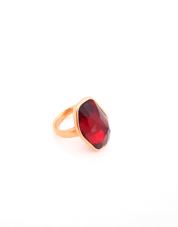 Ring with Large Red Stone