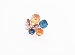 Multi-Colour Flower Ring