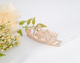 Girls Rhinestone Tiara Comb | Gold