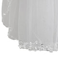 First Communion Veil with Beaded Trim