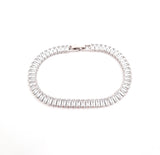 Baguette Cubic Zirconia Tennis Bracelet