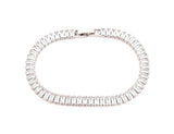 Baguette Cubic Zirconia Tennis Bracelet