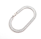 Baguette Cubic Zirconia Tennis Bracelet