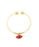 Evil Eye Bangle | Gold Plated