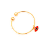 Evil Eye Bangle | Gold Plated